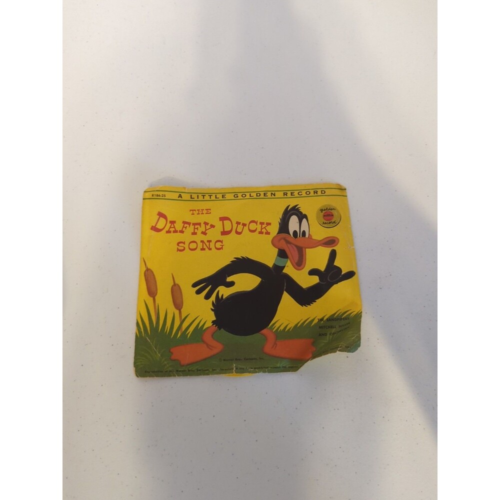 Vintage Looney Tunes Little Golden Record 78 RPM The Daffy Duck Song